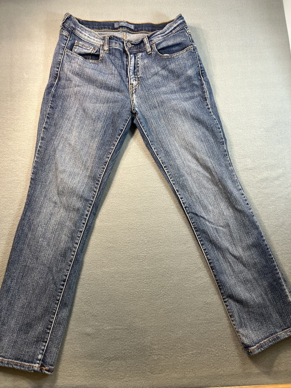 Levi's 505 Women's Straight Leg Jeans Size 10 Short Blue Denim 90s Style